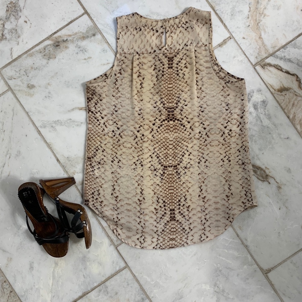 Violet Clair snake skin sleeveless top